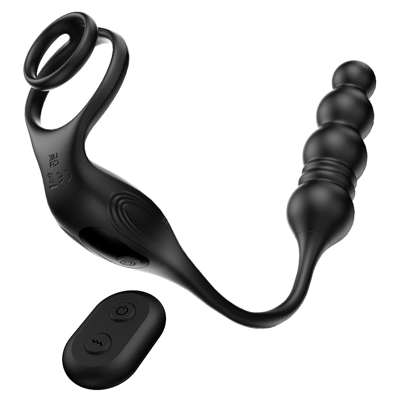 3 in 1 Wearable Remote Control Thrusting Vibrating Anal Beads