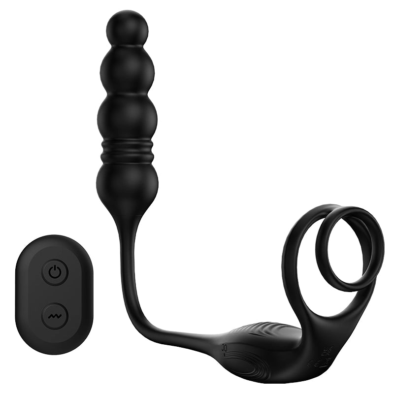 3 in 1 Wearable Remote Control Thrusting Vibrating Anal Beads