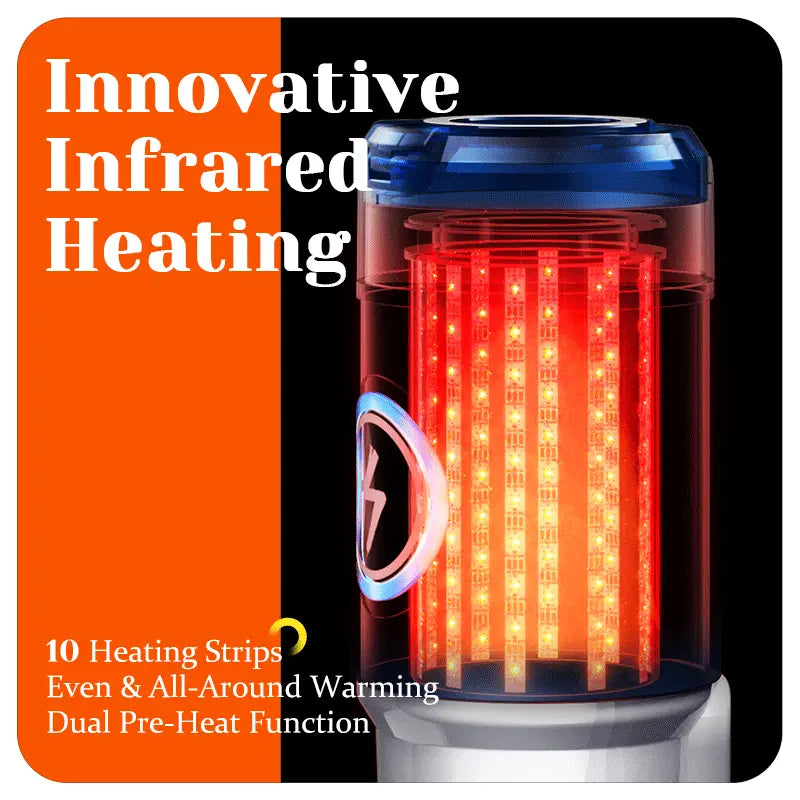 10 Thrusting 10 Heating Strip Realistic Male Masturbator