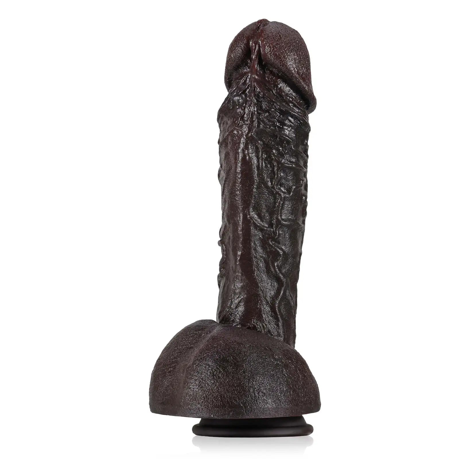 12.4" Giant Realistic Black Dildo with Flexible Keel