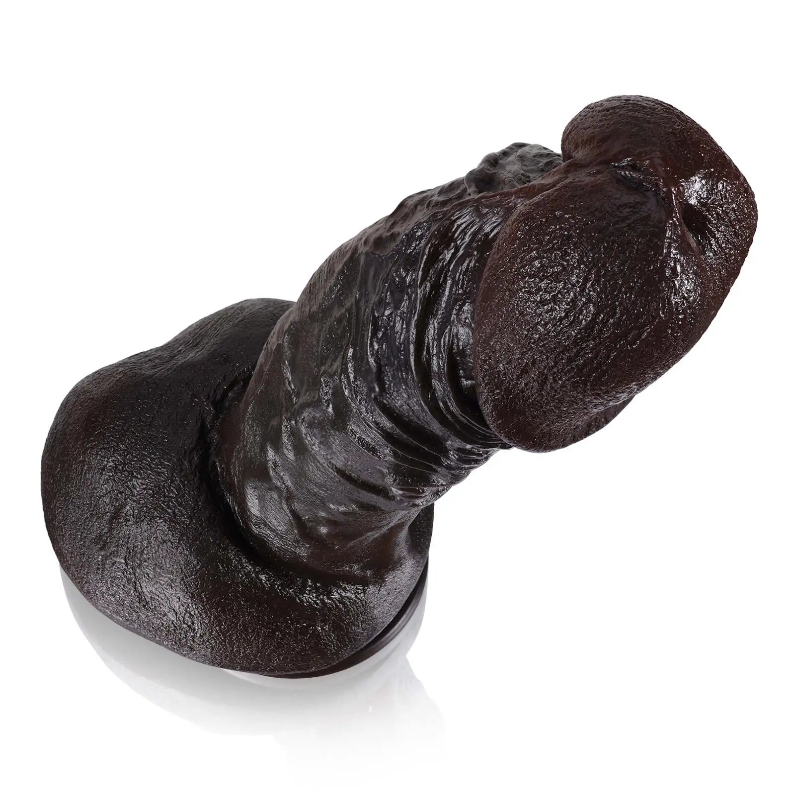 12.4" Giant Realistic Black Dildo with Flexible Keel