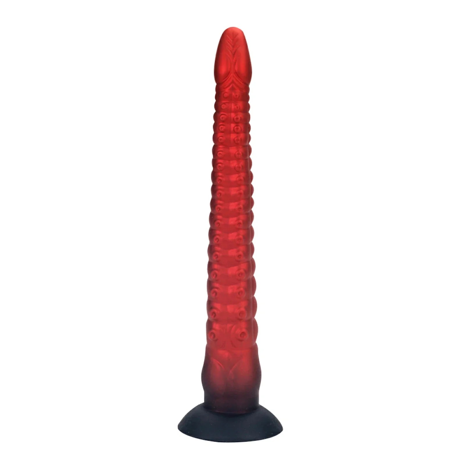 16.8 Inch Tentacle Dildo Ringed Texture Suction Base Fantasy Play