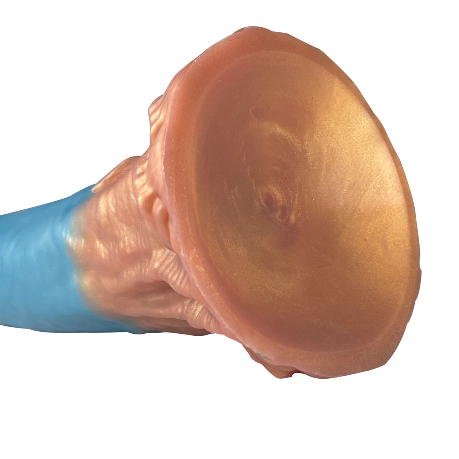 18.5 Sky Blue Octopus Tentacle Dildo Weird Curve, Skull Shape
