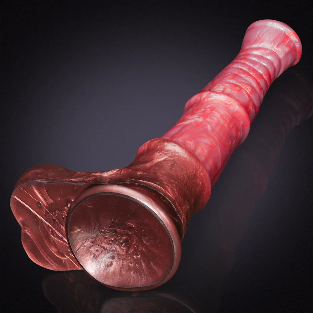 9.64Inch Lifelike Big Knot Pink Horse Dildo