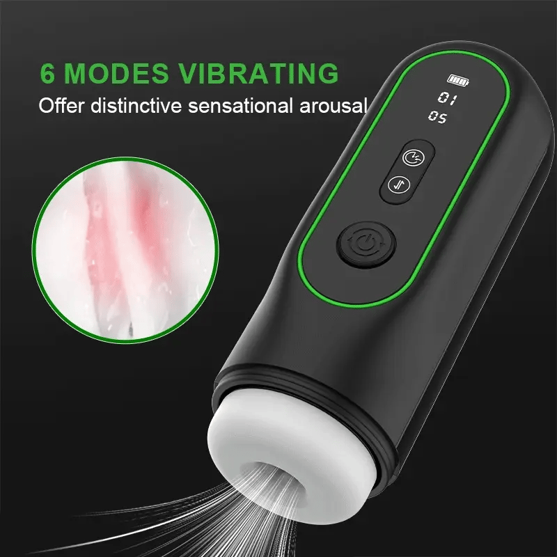 Automatic Thrusting & Sucking Heating Oral Sex Simulator