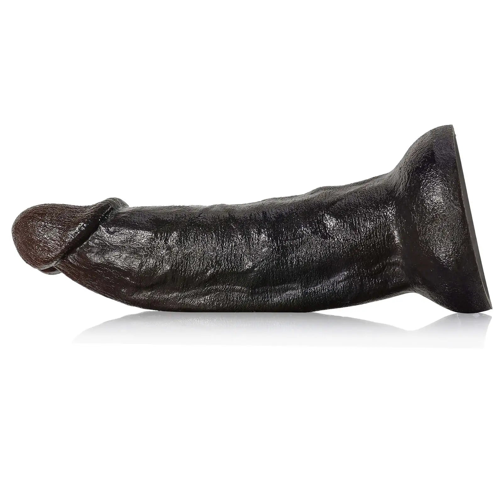 Curved Black Dildo with Suction Cup 8.66 Inch(L Size)