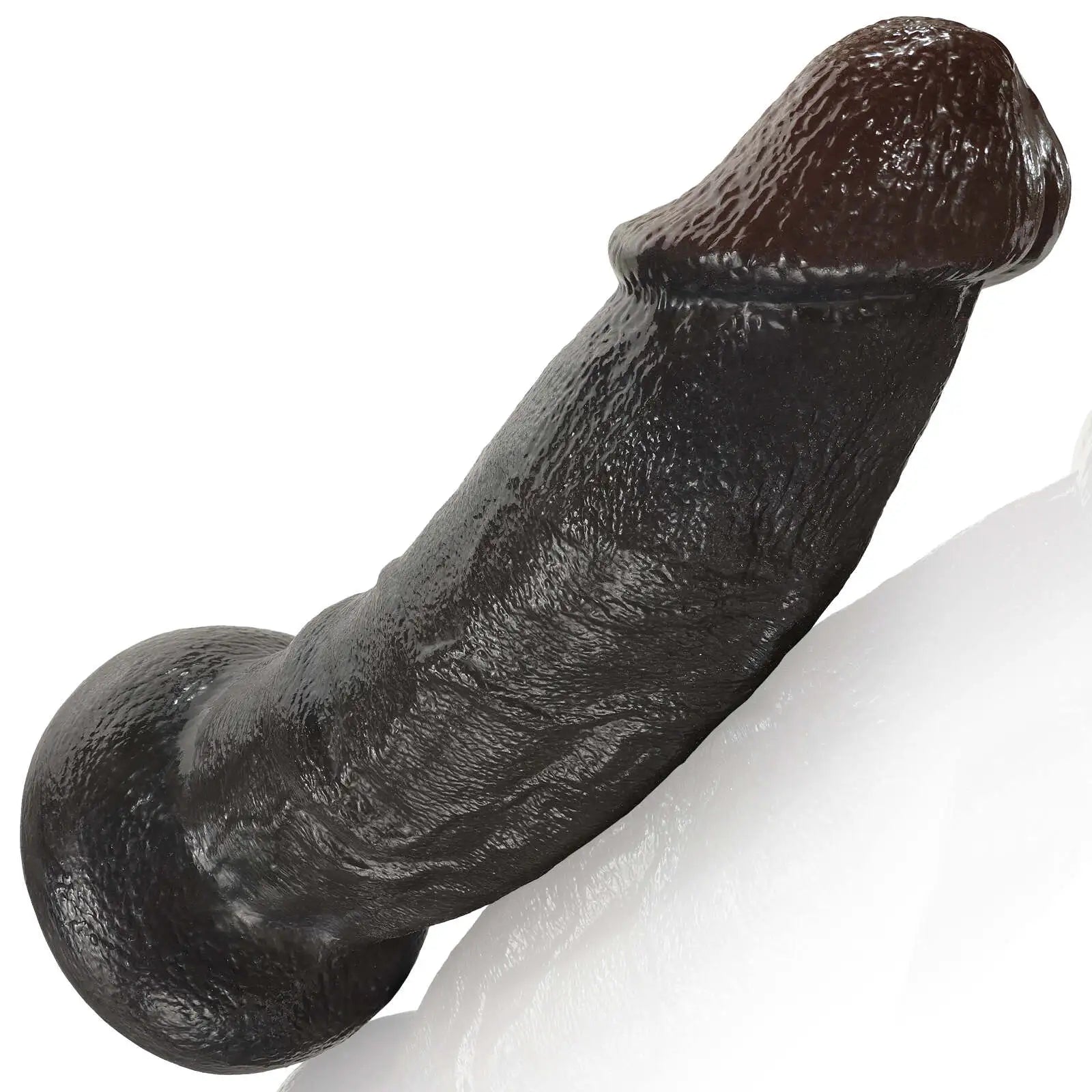 Curved Black Dildo No Balls 10 Inch(XL Size)
