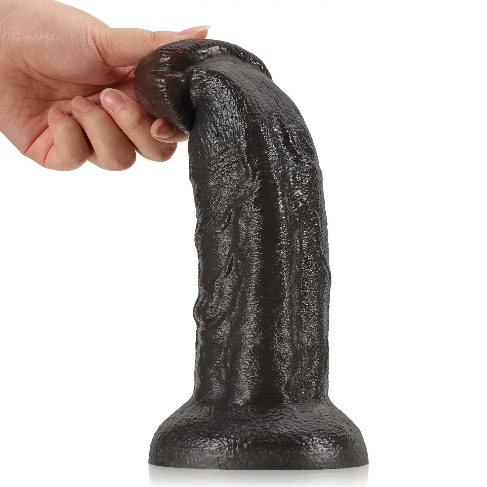 Curved Black Dildo No Balls 10 Inch(XL Size)