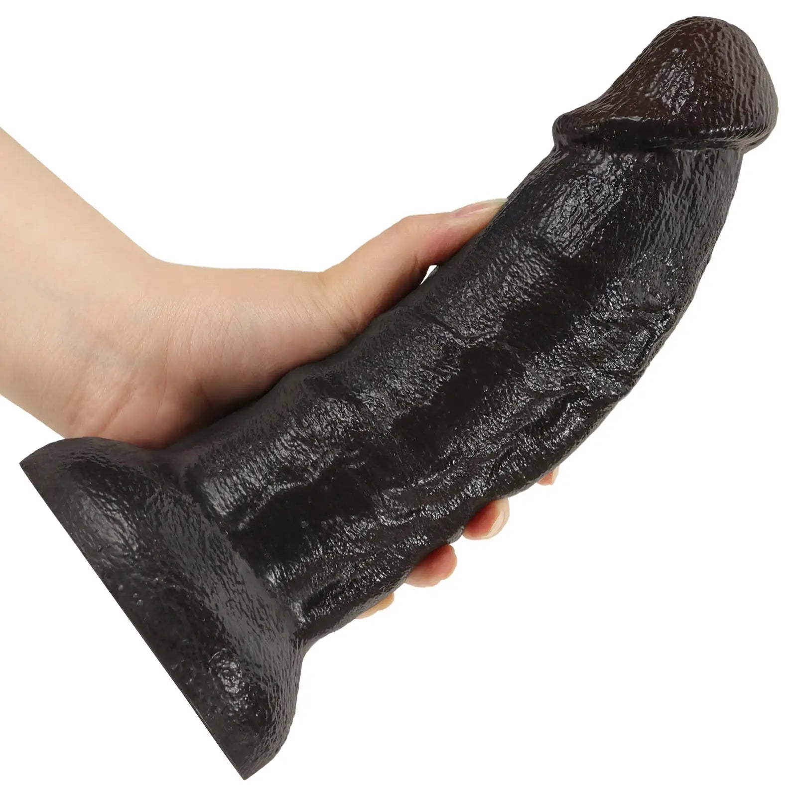 Curved Black Dildo No Balls 10 Inch(XL Size)