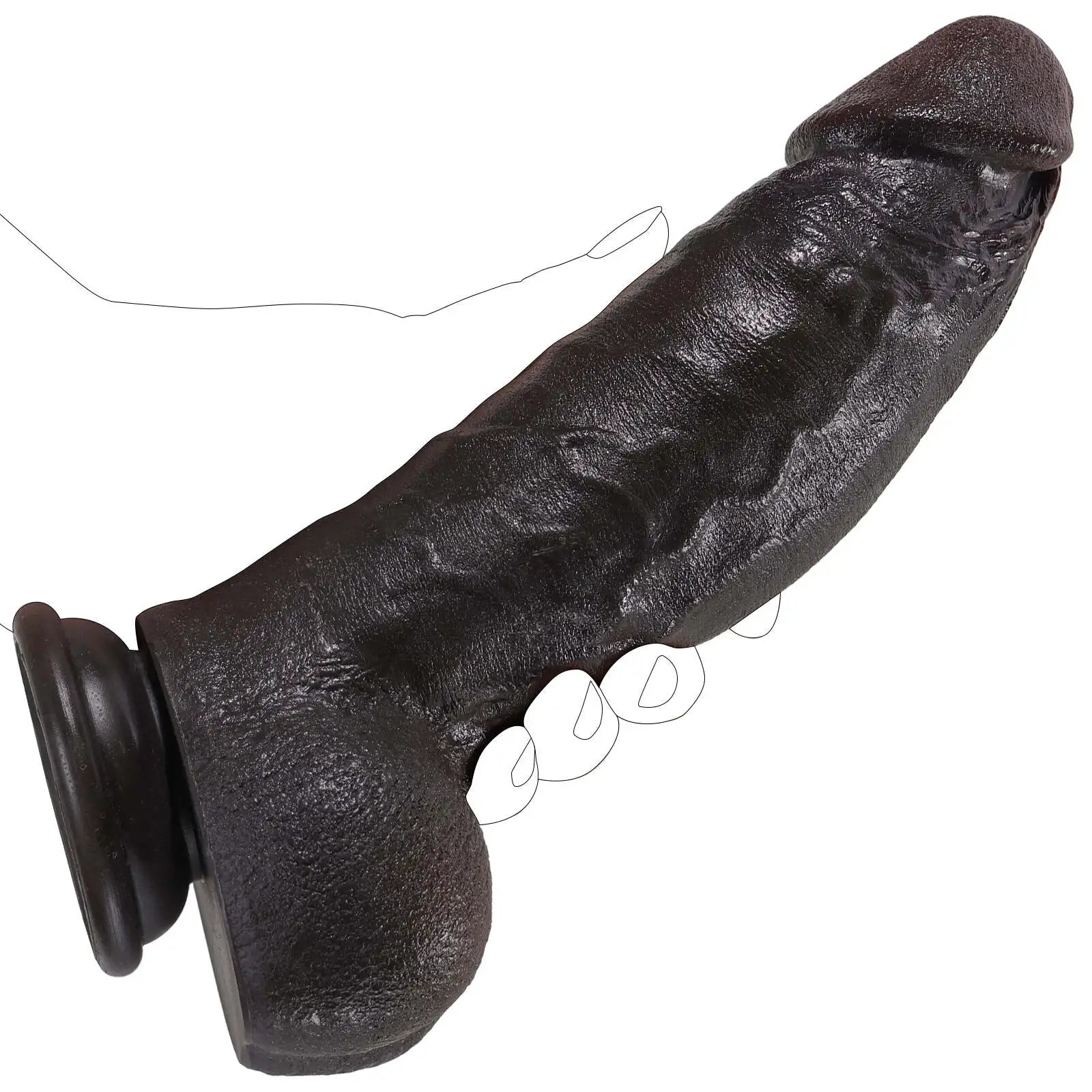 Realistic BBC Suction Cup Dildo 8.6 Inch