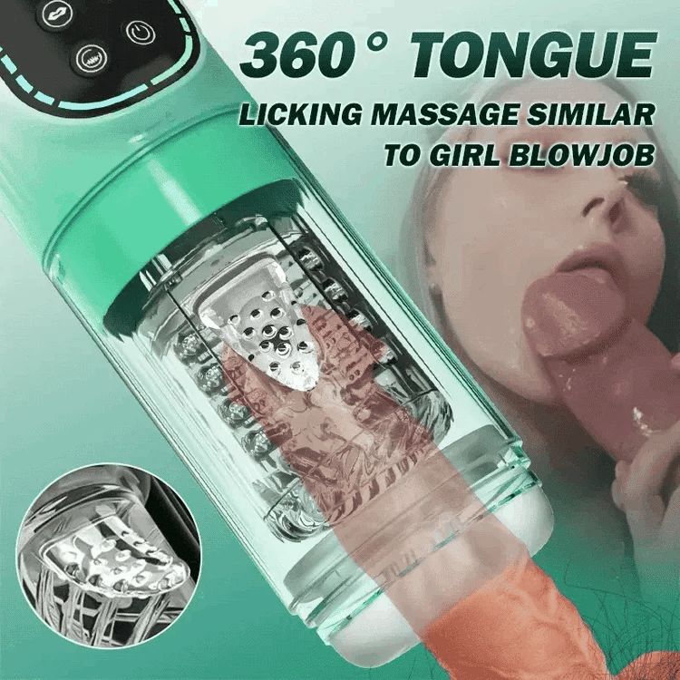 4 in 1 Thrusting Vibrating Sucking Rotating Waterproof Blowjob Machine