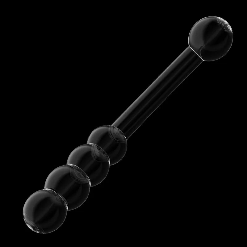 Double Head Anal Beads Glass Dildo 7.78Inch