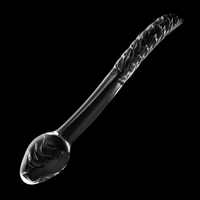 Pointed Crankshaft Glass Dildo 10.03Inch