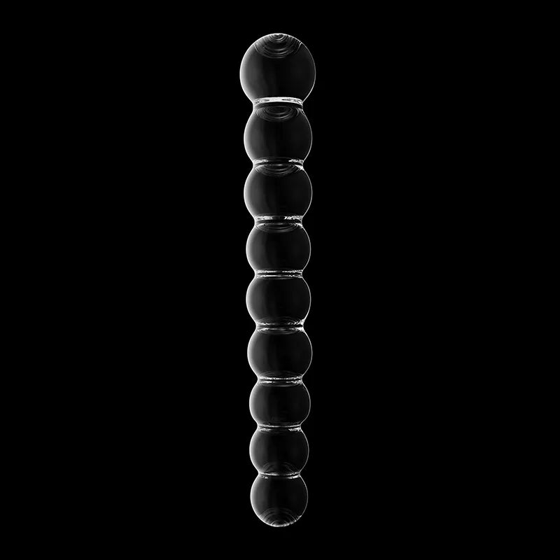 Transparent Anal Beads Glass Dildo 8.66Inch