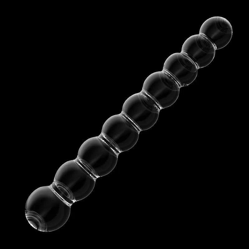 Transparent Anal Beads Glass Dildo 8.66Inch