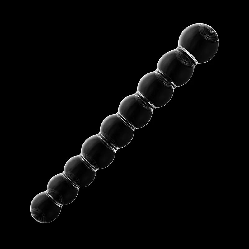 Transparent Anal Beads Glass Dildo 8.66Inch