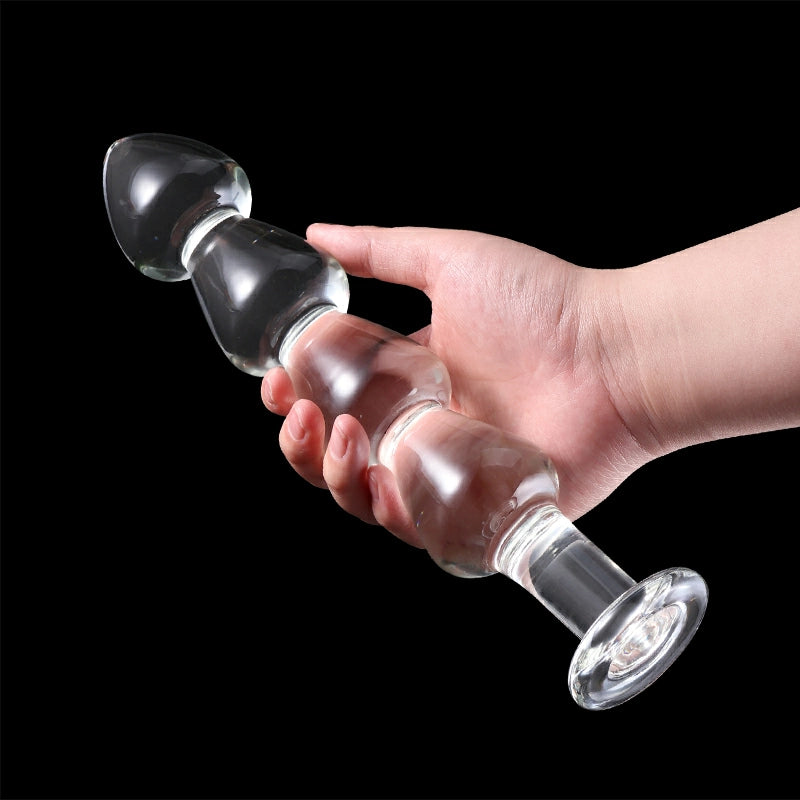 Beaded Glass Dildo 10.6 Inch