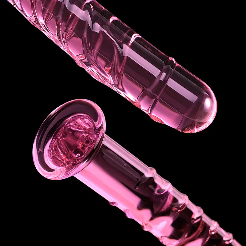 Spiral Pattern Glass Dildo 7.67Inch