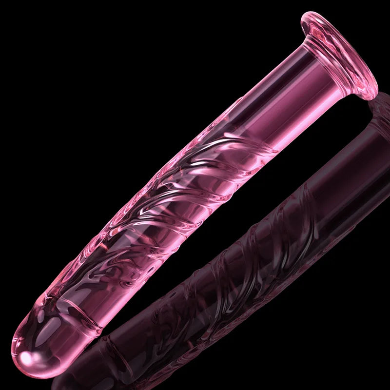 Spiral Pattern Glass Dildo 7.67Inch