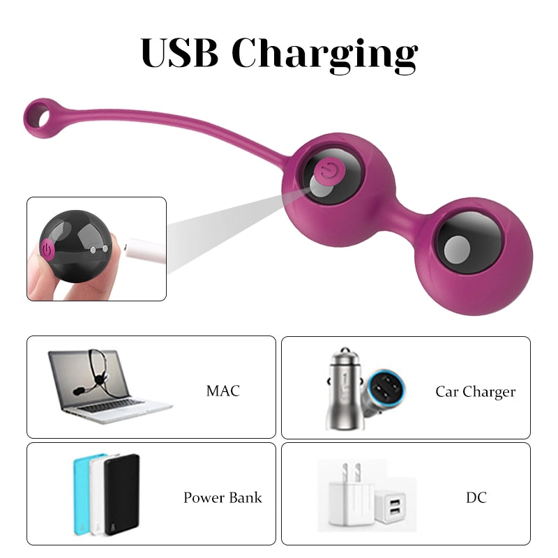 9 Vibrating Wireless Remote Control Kegel Balls