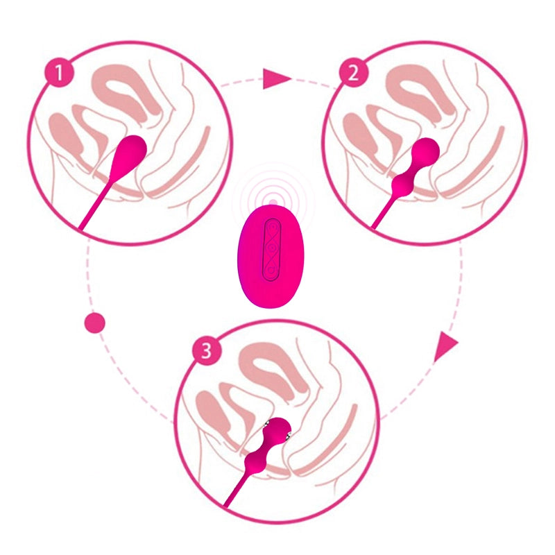 Electric Shock Female Kegel Balls Set