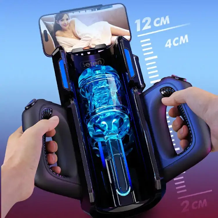 Large Hands-Free Real Feel Masturbator with 2 Sleeves