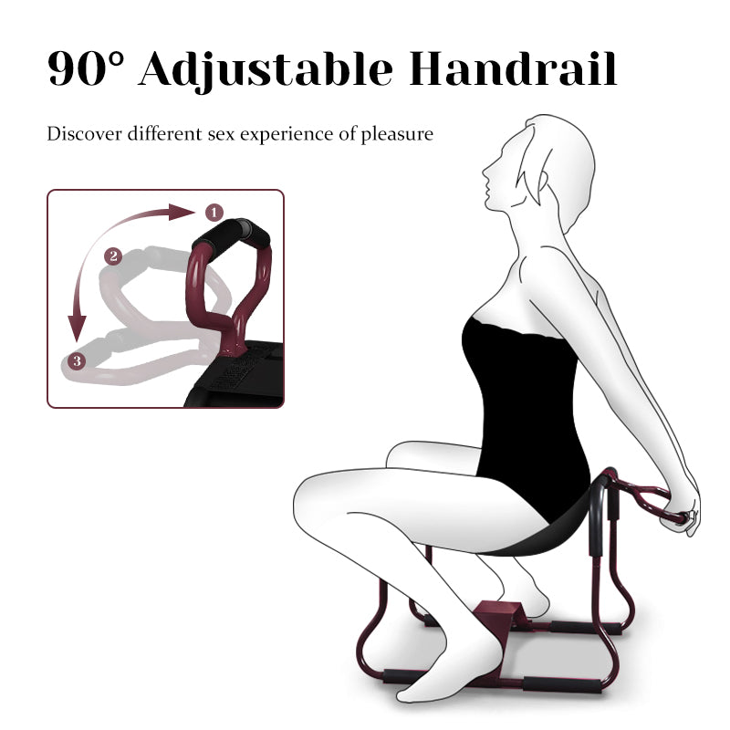 Multifunctional Sex Position Enhancer Chair With Armrests
