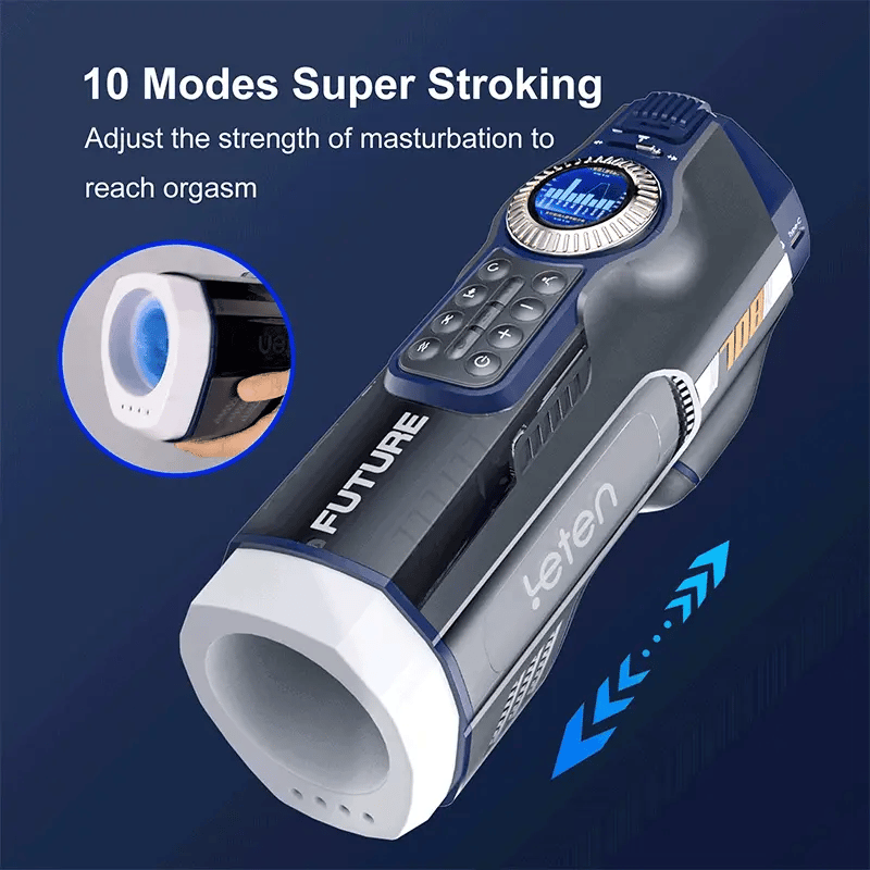 Leten Automatic Thrusting & Sucking Stroker with Heating Base