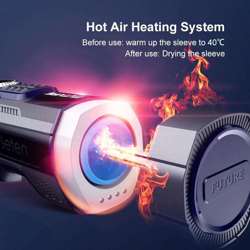Leten Automatic Thrusting & Sucking Stroker with Heating Base