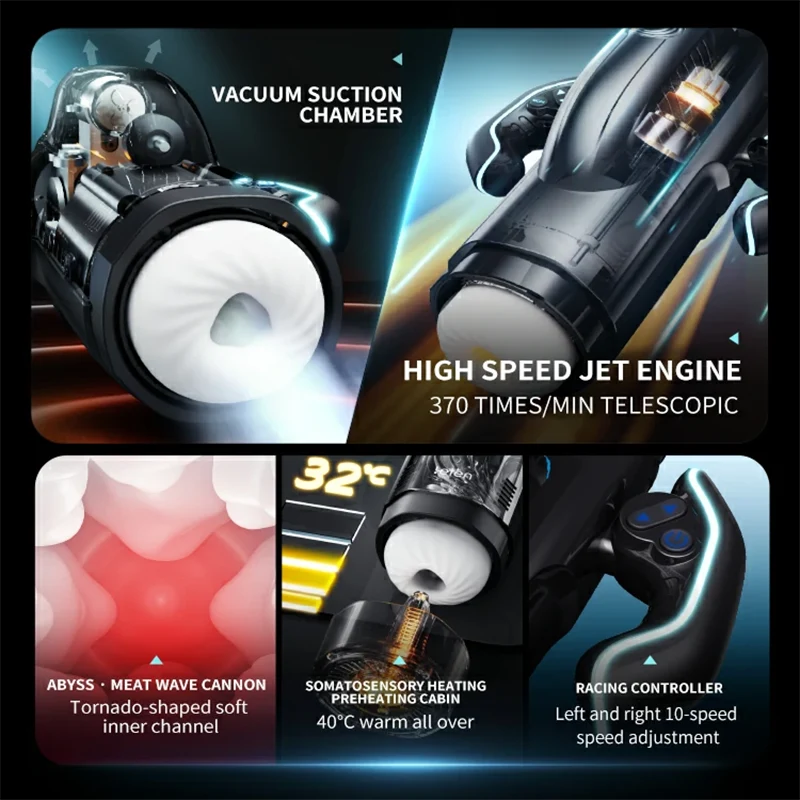 Leten Hands-Free Automatic Thrusting Sucking Male Stroker