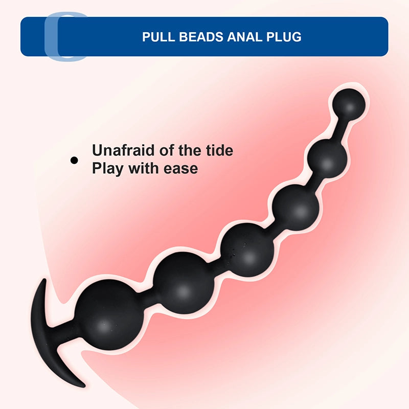 Silicone Anal Beads 4Sets for Beginners Advanced Users