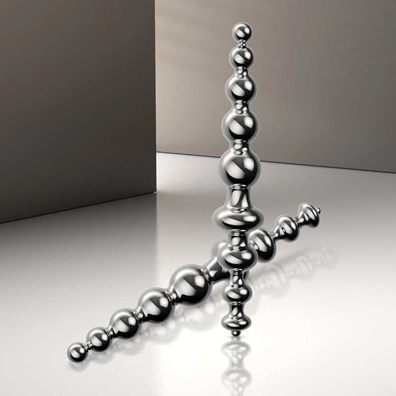 Metal Anal Beads Toy with 9 Balls