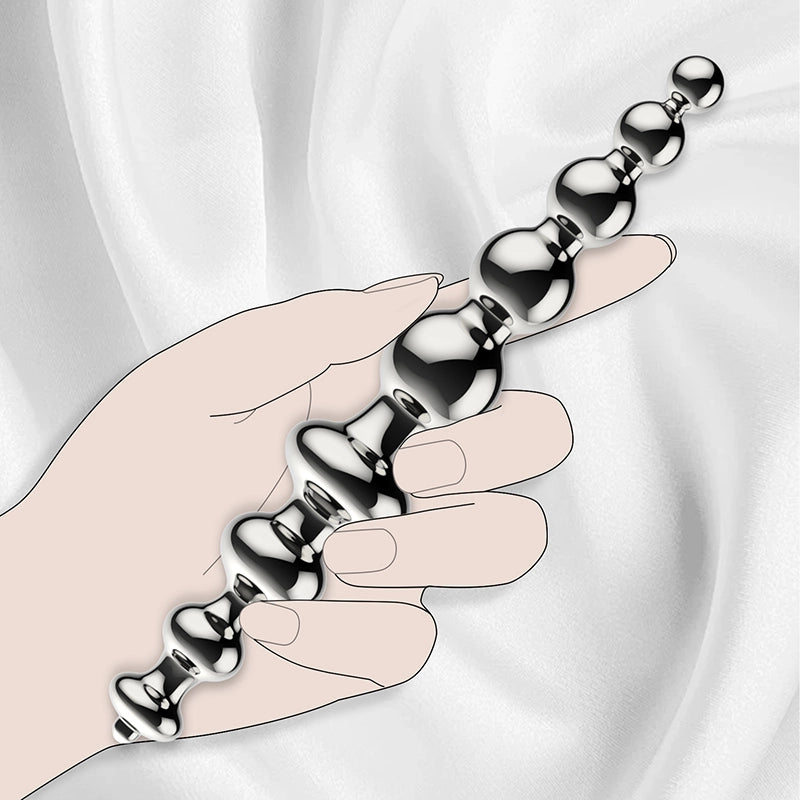 Metal Anal Beads Toy with 9 Balls