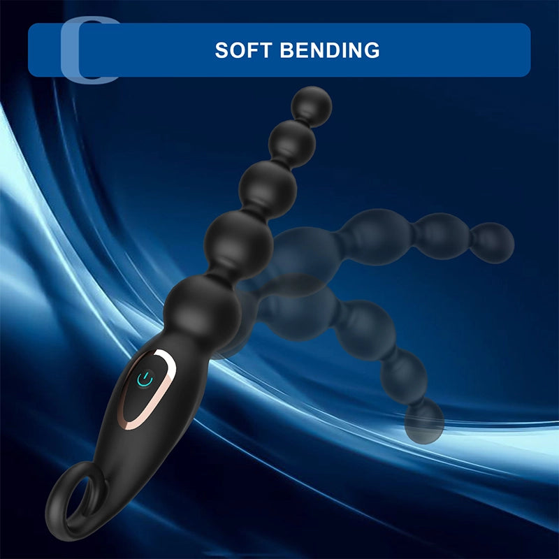 7 Vibration Modes Handle Anal Beads Toy