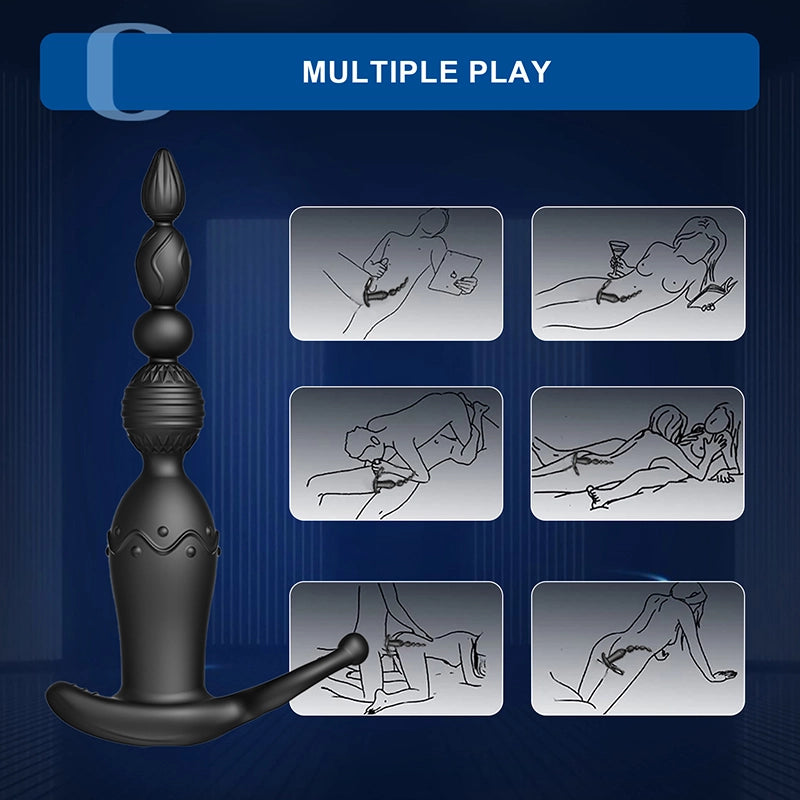 2 In 1 App Controlled Anal Beads With 10 Vibration Modes