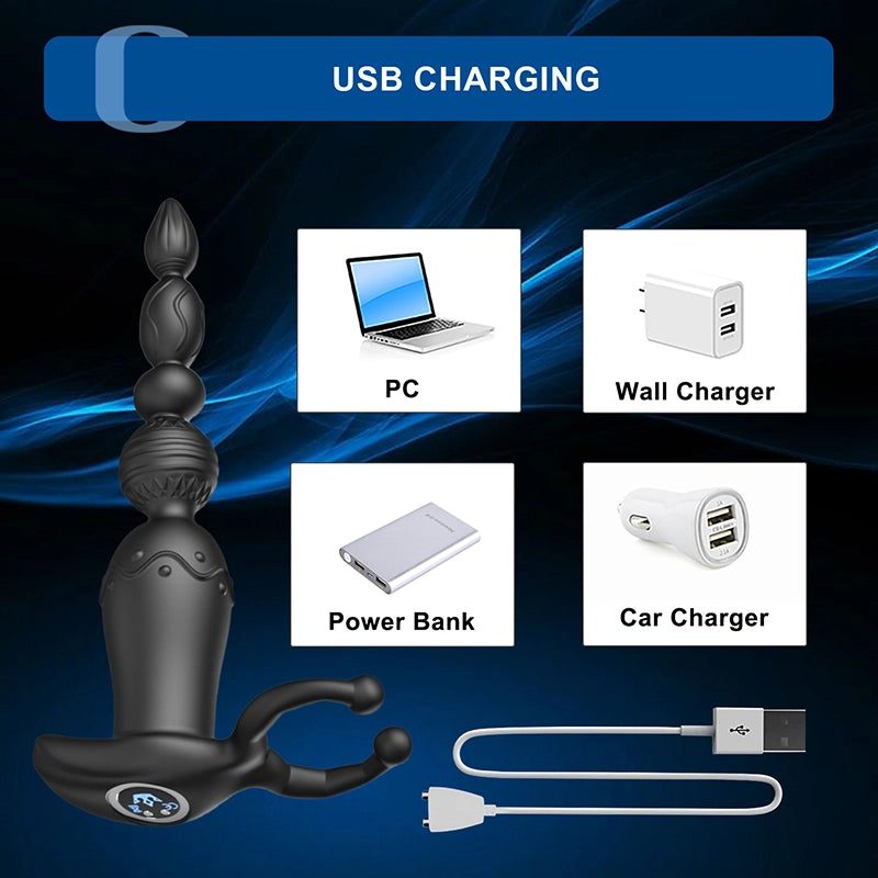 2 In 1 App Controlled Anal Beads With 10 Vibration Modes