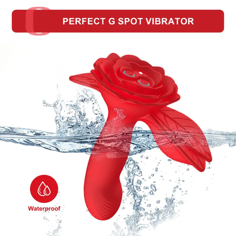 App Remote Control Rose Butt Plug Wearable Vibrating Toy