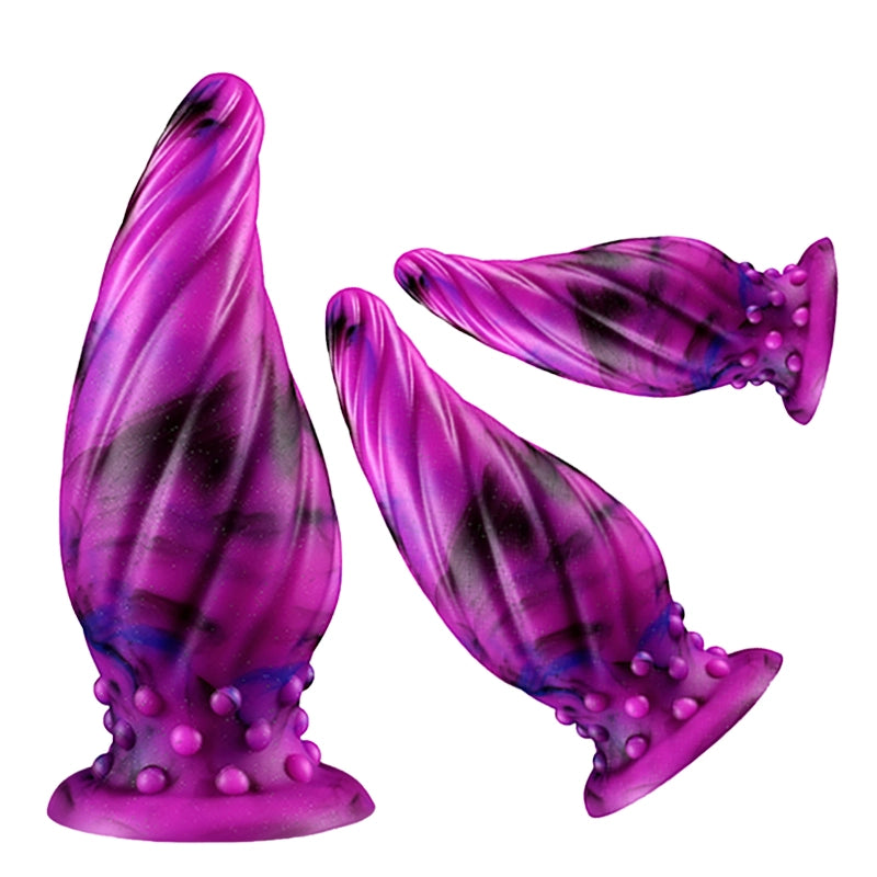 Threaded Liquid Silicone Anal Plugs Set