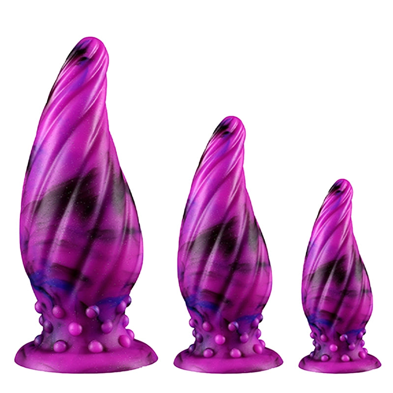 Threaded Liquid Silicone Anal Plugs Set