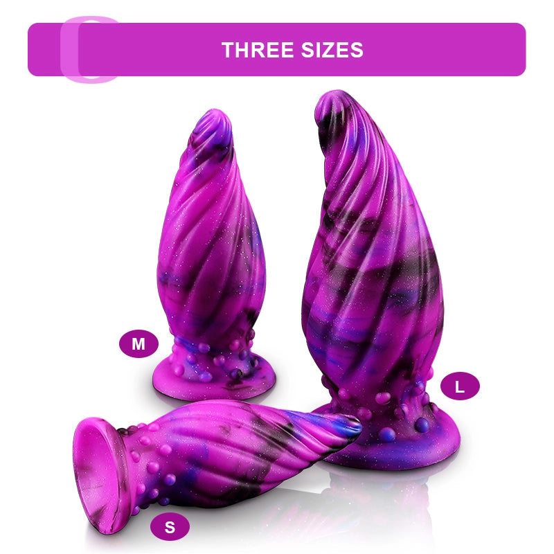 Threaded Liquid Silicone Anal Plugs Set