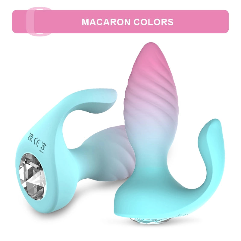 Dual Motor Remote Control Anal Plug with 10 Vibration Modes