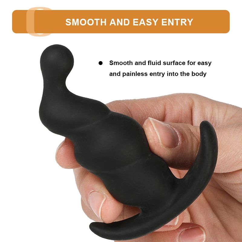 3Pcs Beginner Spiral Silicone Butt Plugs Set