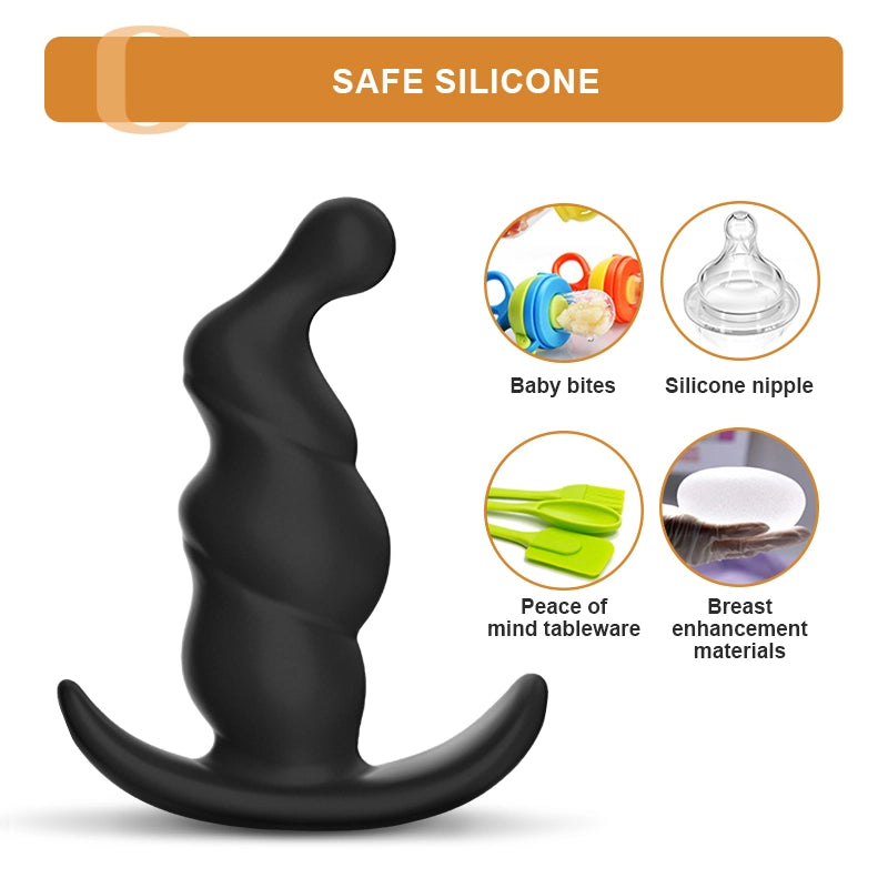 3Pcs Beginner Spiral Silicone Butt Plugs Set
