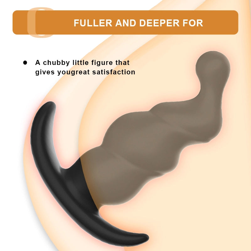 3Pcs Beginner Spiral Silicone Butt Plugs Set