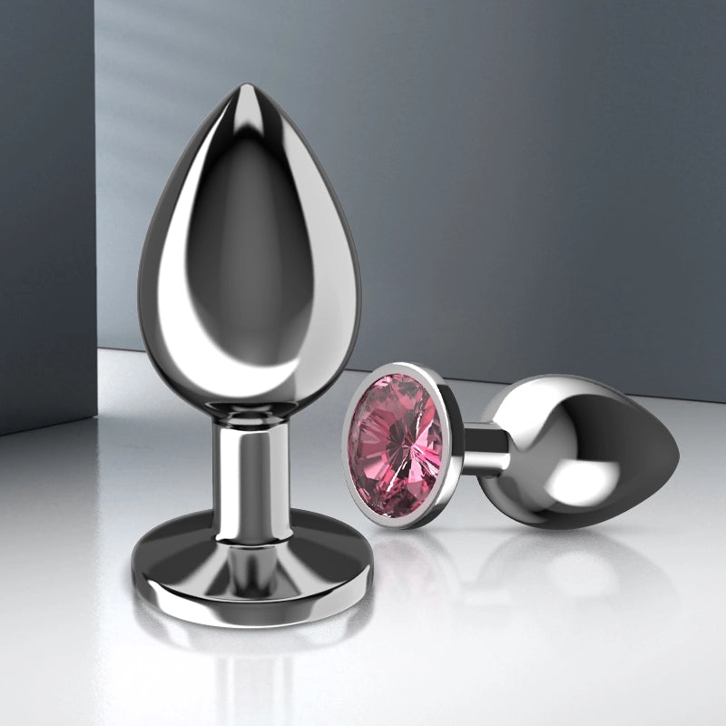 3Pcs Portable Wearable Metal Butt Plugs Set