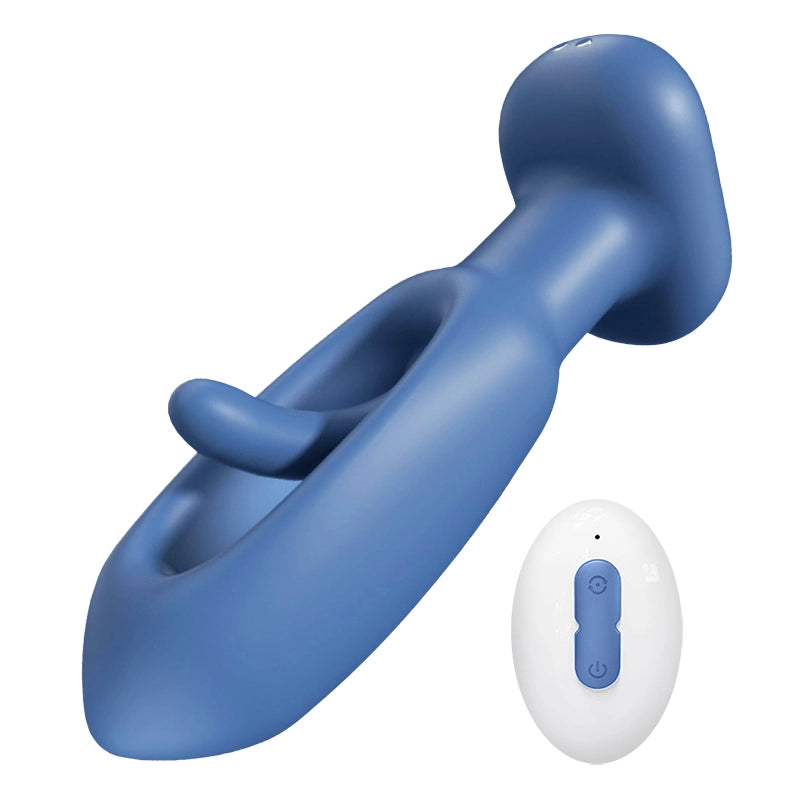 10 Vibration & Flapping Mode Silicone Butt Plug