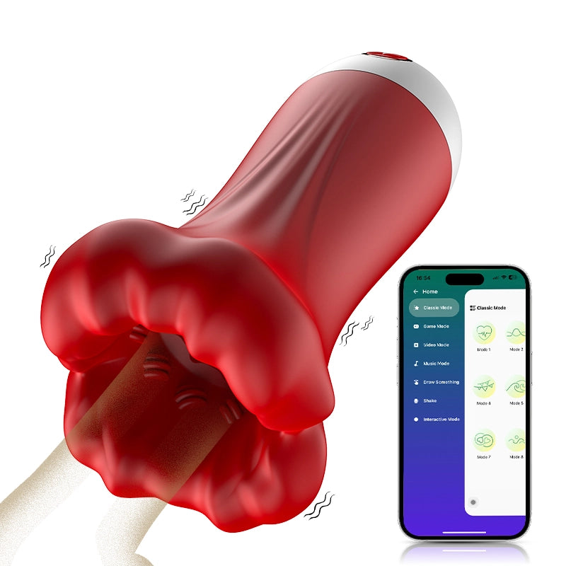 APP Controlled Waterproof Mouth-type Glans Trainer
