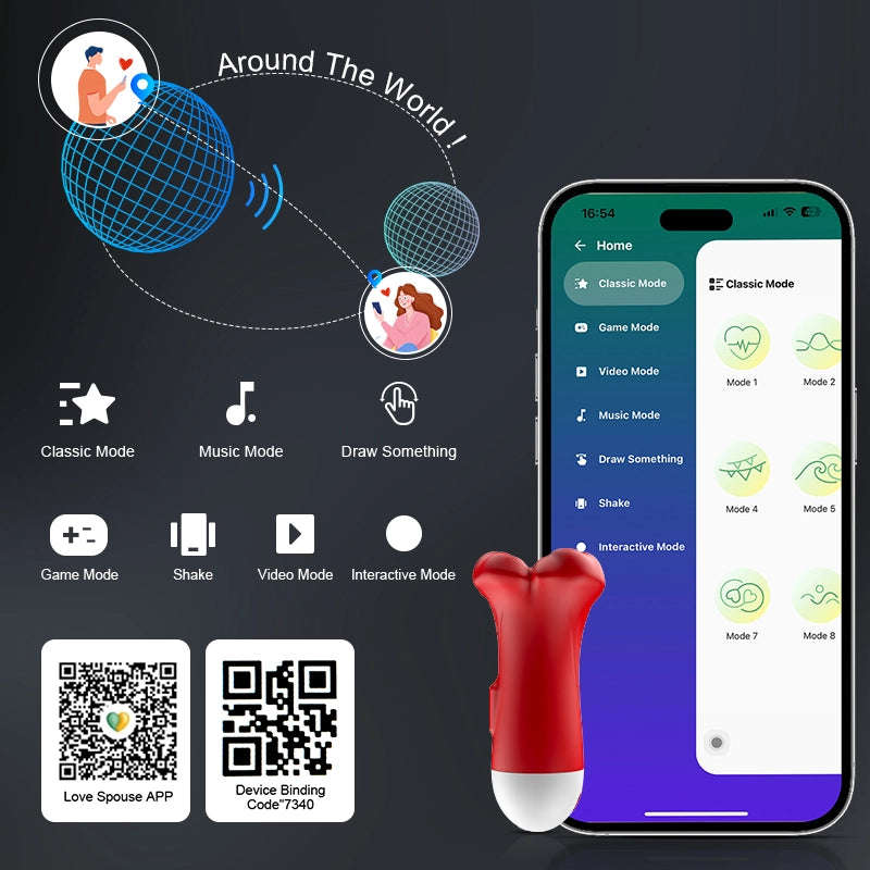 APP Controlled Waterproof Mouth-type Glans Trainer