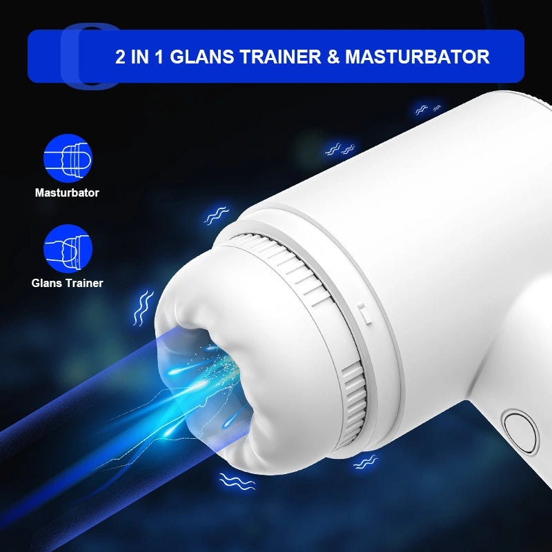 10 Sucking Vibrating Waterproof Glans Trainer