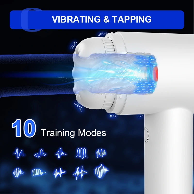 10 Sucking Vibrating Waterproof Glans Trainer